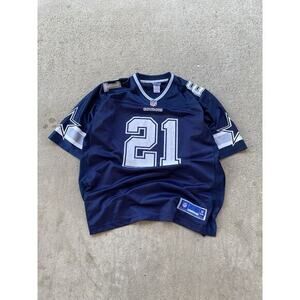Vintage Dallas Cowboys Ezekiel Elliott‎ #21 NFL Pro Line Jersey Men XL Navy Blue